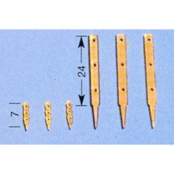 AERONAUT Relingpaal 7mm 3-gaats plat [AE5603-06]