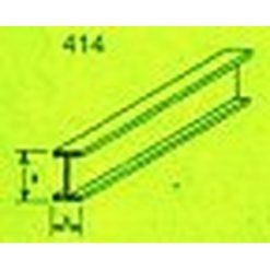 MAQUETT ABS H-profiel 3 x 6mm 1mtr (124) [RA414-54]