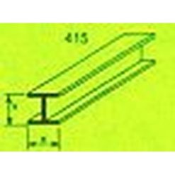 MAQUETT ABS H-profiel 1.5 x 1.5mm 1mtr (128) [RA415-51]