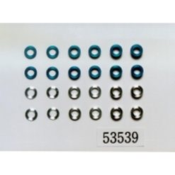 TAMIYA 5.5mm Alu vulring-set (6x4 st.) [TA53539]