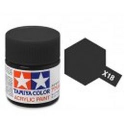 TAMIYA X-18 Semi glans zwart acryl.groot (1mtr) [TA81018]