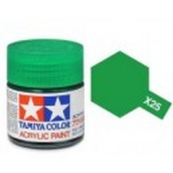 TAMIYA X-25 Transp. groen acryl.groot (1mtr) [TA81025]