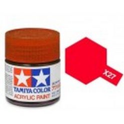 TAMIYA X-27 Transp. rood acryl.groot (1mtr) [TA81027]
