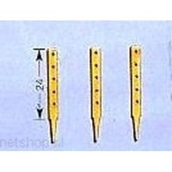 AERONAUT Relingpaal 24mm 5-gaats plat [AE5605-24]