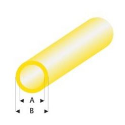 MAQUETT Rond buis tr. geel 3 x 4mm 0.33mtr (308) (1mtr) [RA424-55/3]