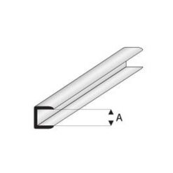 MAQUETT ABS Edge strip 1.0mm (201) (1mtr) [RA446-51]