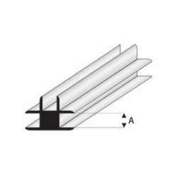 MAQUETT ABS T- Connector 2.0mm (208) (1mtr) [RA447-53]