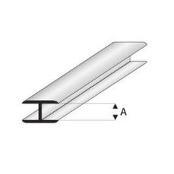 MAQUETT ABS Flat connector 4.0mm (225) (1mtr) [RA450-55]