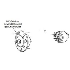 JAMARA Diff behuizing (midden) [JA051204]