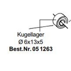 JAMARA Kogellage 6 x 13 x 5 (4) [JA051263]