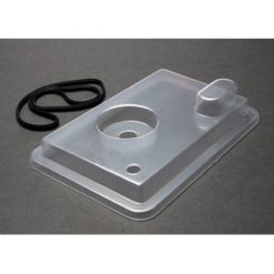 Radio box lid (clear)/ rubber gasket (1) (for use with remot [TRX1571X]