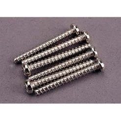 Screws, 3x25mm roundhead self-tapping (6) [TRX2680]