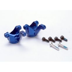 Steering blocks/ axle housings, blue-anodized 6061-T6 alumin [TRX4336X]