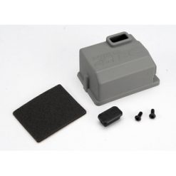 Cover, Receiver (1)/x-tal access rubber plug/adhesive foam c [TRX4821]