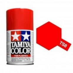 TAMIYA TS-8 Italiaans rood Glanzend 100ml (1mtr ivm Postkost) [TA85008]