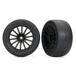 Tires and wheels, assembled, glued (multi-spoke black wheels, 2.0' ultra-wide sl [TRX9374]