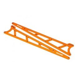 Side plates, wheelie bar, orange (aluminum) (2) [TRX9462A]
