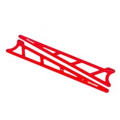 Side plates, wheelie bar, red (aluminum) (2) [TRX9462R]