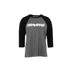 Traxx Raglan Shirt Grey/Black 2X, TRX1369-2XL [TRX1369-2XL]