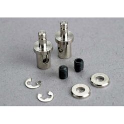Servo rod connectors (2)/ 3mm set screws [TRX1541]