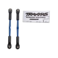 Turnbuckles, aluminum (blue-anodized), toe links, 61mm (2) ( [TRX2336A]