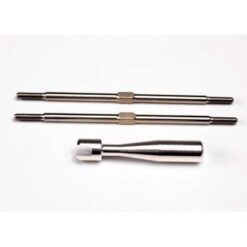 Turnbuckles, titanium 94mm (front tie rods) (2)/ billet alum [TRX2338X]