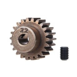 Gear, 22-T pinion (48-pitch) / set screw, TRX2422 [TRX2422]