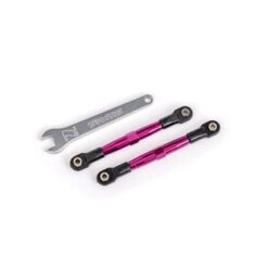 Toe links. front (TUBES pink-anodized. 7075-T6 aluminum. str [TRX2445P]