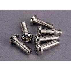Screws, 4x12mm roundhead machine (6) [TRX2568]