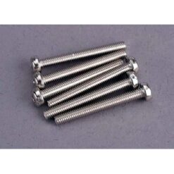 Screws, 3x25mm roundhead machine (6) [TRX2569]