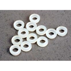 Spacers, nylon (3x6x1.5mm) (12) [TRX2633]