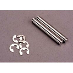 Suspension pins. 23mm hard chrome (2)/ E-clips (4) [TRX2635]
