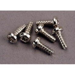 Screws, 3x8mm roundhead self-tapping (6) [TRX2682]