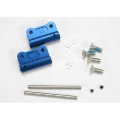 Mounts, suspension arm (blue-anodized 6061-T6 aluminum)(rear [TRX2798X]