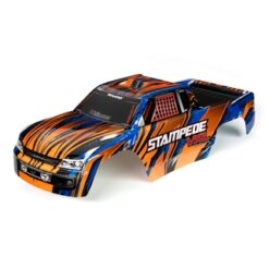 Body, Stampede VXL, orange & blue (painted, decals applied) [TRX3620T]