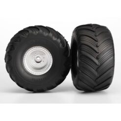 Tires & wheels, assembled, glued (Monster Jam replica, satin [TRX3665]