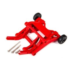 Wheelie bar. assembled (red) (fits Slash. Stampede. Rustler. [TRX3678R]