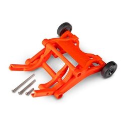 Wheelie bar. assembled (orange) (fits Slash. Stampede. Rustl [TRX3678T]