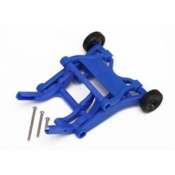Wheelie bar. assembled (blue) (fits Slash. Stampede. Rustler [TRX3678X]