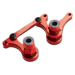Steering bellcranks, drag link (red-anodized T6 aluminum)/ 5 [TRX3743X]