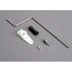 Steering rod/ plastic rod end/ chrome threaded ball & nut/ s [TRX3825]