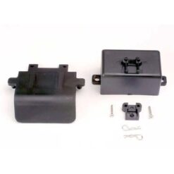 Bumper (rear)/ battery box/ body clips (2), EZ-Start mount, [TRX4132]
