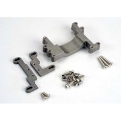 Engine mount, 2 piece, aluminum (w/ screws) (N. Stampede) [TRX4160]