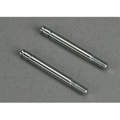 Shock shafts, steel, chrome finish (29mm) (front) (2) [TRX4261]