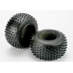 Tires, Pro-Trax spiked 2.2 (soft-compound)(rear) (2)/ foam i [TRX4790R]