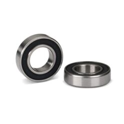 Ball bearings, black rubber sealed (10x19x5mm) (2) [TRX4889X]