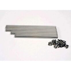 Suspension pin set, stainless steel (w/ E-clips) [TRX4939X]