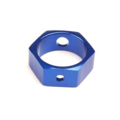 Brake adapter, hex aluminum (blue) (use with HD shafts) [TRX4966X]