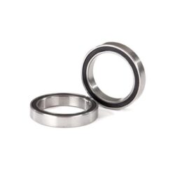 Ball bearing. black rubber sealed (17x23x4mm) (2) [TRX5098A]