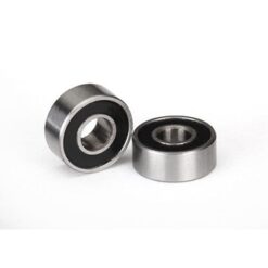 Ball bearings, black rubber sealed (4x10x4mm) (2), TRX5104A [TRX5104A]